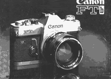 CANON Camera FTBL Instruction Manual
