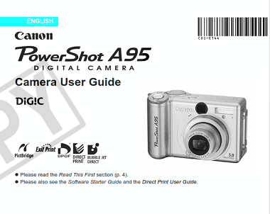 CANON Camera PowerShot A95 User Guide