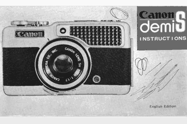 CANON Digital Camera DEMI Instruction Manual