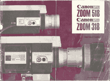 CANON HD Camcorder ZOOM 318 Instruction Manual