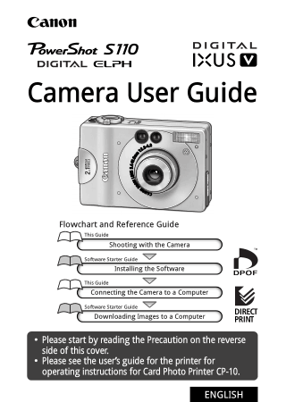 Digital Camera CANON PowerShot S110 User Guide