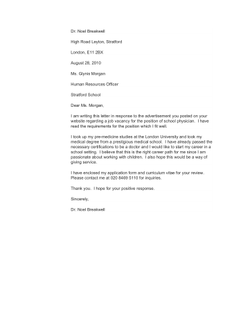 Job Letter of Intent Template