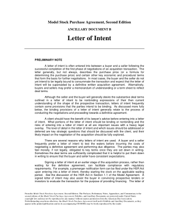 Free Download PDF Books, Letter of Intent Contract of Purchase Agreement Template