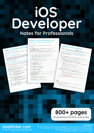 Free Download PDF Books, iOS Developer Notes For Professionals