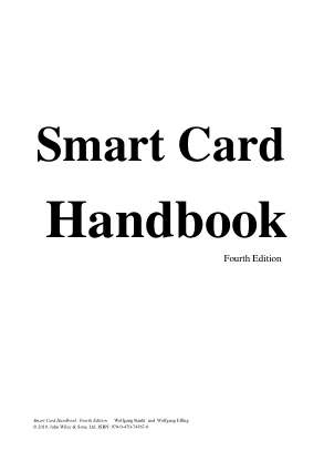 Free Download PDF Books, Smart Card Handbook, 4th Edition – PDF Books