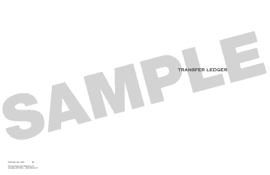 Sample Transfer Ledger Template