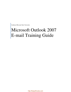 Free Download PDF Books, Microsoft Outlook 2007 eMail Training Guide