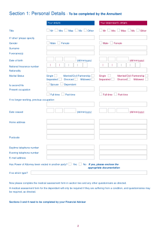 Common Quotation Form Template