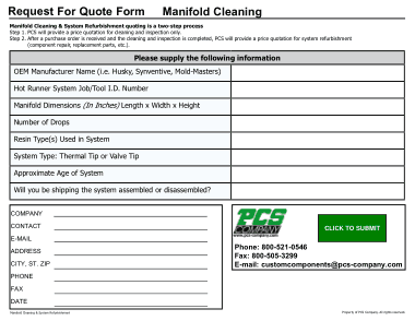 Request Cleaning Quotation Form Pdf Template