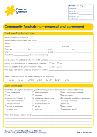 Charity Fundraising Proposal Template