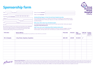 Community Sponsorship Cheque Form Template