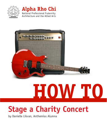 How to Stage Charity Concert Program Template