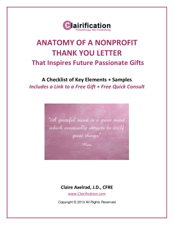 Nonprofit Thank You Letter Template