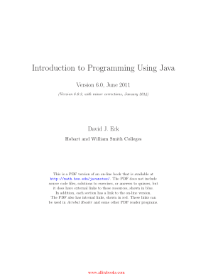 Introduction to Programming Using Java Version 6.0 – Free Pdf Book