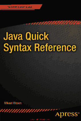 Java Quick Syntax Reference – FreePdfBook