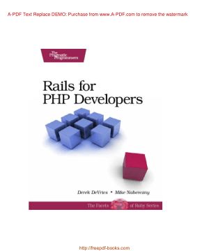 Rails For PHP Developers