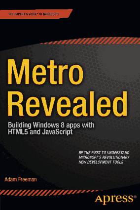 Free Download PDF Books, Metro Revealed Building Windows 8 Apps With HTML5 And JavaScript