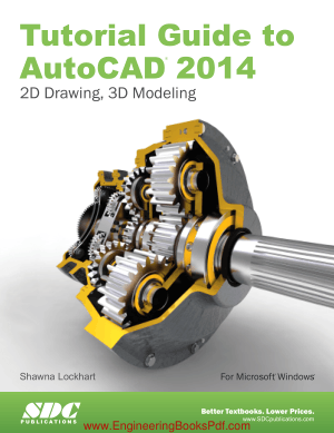 Free Download PDF Books, Tutorial Guide to AutoCAD 2014 2D Drawing 3D Modeling