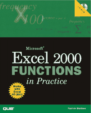 Free Download PDF Books, Microsoft Excel 2000 Functions in Practice Book