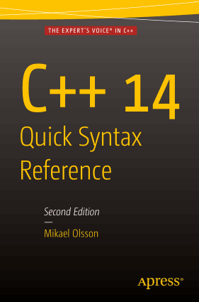 C++ 14 Quick Syntax Reference 2nd Edition Book –, Free Ebook Download Pdf