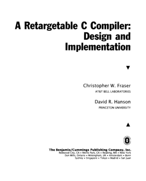 Free Download PDF Books, A Retargetable C Compiler Design and Implementation – FreePdf-Books.com