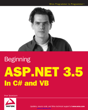 Free Download PDF Books, Beginning ASP.NET 3.5 In C# and VB – FreePdf-Books.com