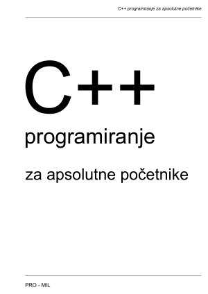 C++ Programiranje za Apsolutne po etnike – FreePdf-Books.com
