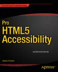 Pro HTML5 Accessibility, HTML5 Tutorial Book
