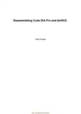 Disassembling Code IDA Pro and SoftICE