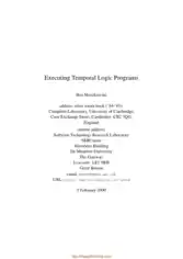 Executing Temporal Logic Programs