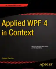 Applied WPF 4 in Context Book 2018 year