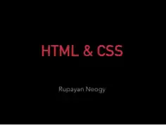 HTML and CSS PDF