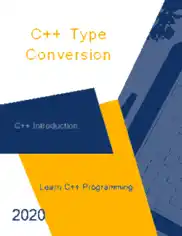 C++ Type Conversion _ C++ Introduction