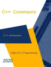 C++ Comments _ C++ Introduction
