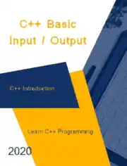 Free Download PDF Books, C++ Basic InputOutput _ C++ Introduction