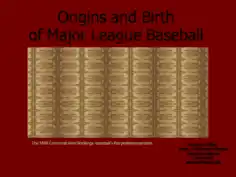 Major League Baseball Powerpoint Presentation Template PPT