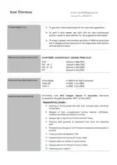 Professional Accountant Resume Template Word | PDF