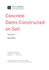 Concrete Dams Constructed on Soil Materials