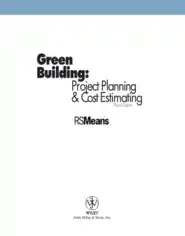 Green Building Project Planning And Cost Estimating
