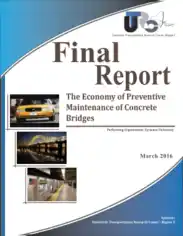 Final Report The Economy of Preventive Maintenance of Concrete Bridges