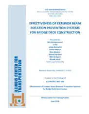 Effectiveness of Exterior Beam Rotation Prevention Systems for Bridge Deck Construction