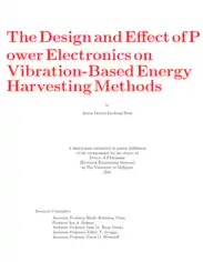 The Design and Effect of Power Electronics on Vibration Based Energy Harvesting Methods