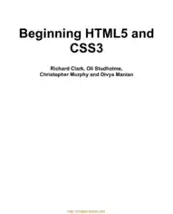Free Book Beginning HTML5 And CSS3