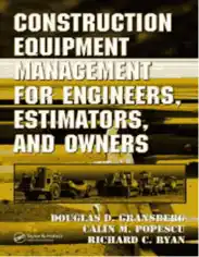 Construction Equipment Management for Engineers Estimators and Owners