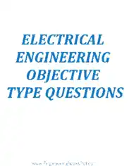 Free Download PDF Books, Electrical Engineering Objective Type Questions