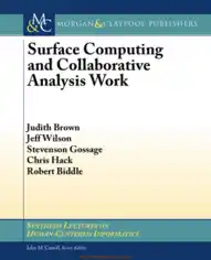 Free Download PDF Books, Surface Computing and Collaborative Analysis Work