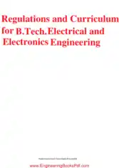 Regulations and Curriculum for B Tech Electrical and Electronics Engineering