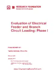 Evaluation of Electrical Feeder and Branch Circuit Loading Phase I FINAL REPORT