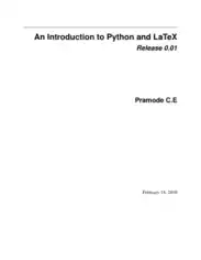 An Introduction to Python and LaTeX Draft