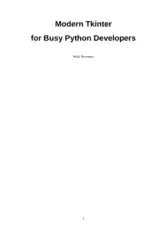 Modern Tkinter for Busy Python Developers Quickly and Linux using Python standard GUI toolkit